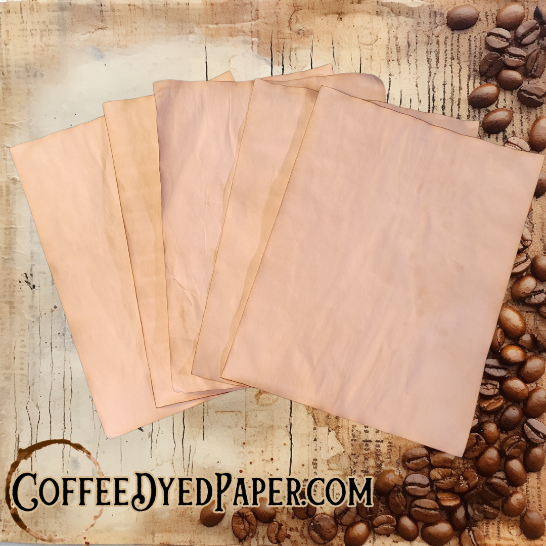 Coffee Dyed Paper Home Brewed Paper Our Premium Hand Crafted Coffee Dyed Paper