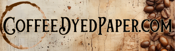 Coffee Dyed Paper