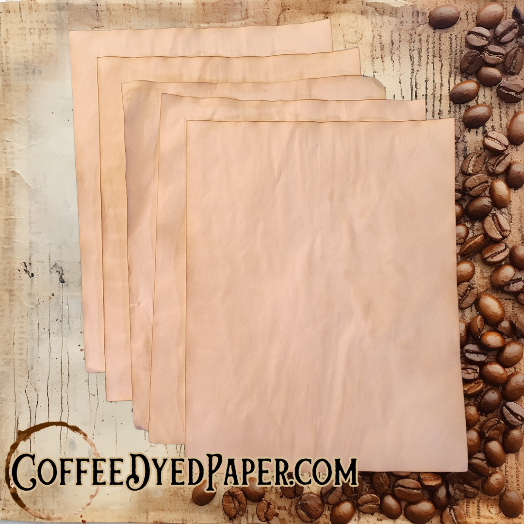 Coffee Dyed Paper Home Brewed Paper Our Premium Hand Crafted Coffee Dyed Paper